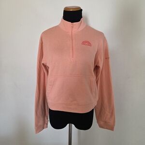 Columbia Women's Peach Half-Zip Cropped Pullover Size M